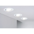 Светильник встраиваемый Paulmann комплект Base LED 3 step DIM 3x5W Матовый белый (100%/50%/25%/off) 