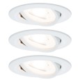 Светильник встраиваемый Paulmann Nova 3 step DIM 3x6,5W Матовый белый (100%/50%/25%/off) 