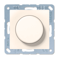 Светорегулятор поворотный 400 Вт Jung AS Слоновая кость (в сборе) (бежевый) 