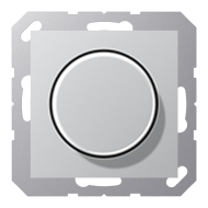 Светорегулятор поворотный 400 Вт Jung A Creation Алюминий (в сборе) 