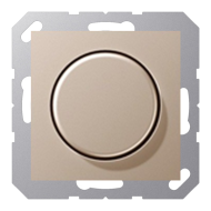 Светорегулятор поворотный 400 Вт Jung A Creation Шампань (в сборе) 