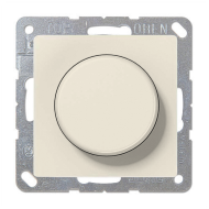 Светорегулятор поворотный 400 Вт Jung ECO Profi Standart Слоновая кость (в сборе) (бежевый) 