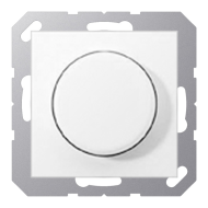 Светорегулятор поворотный 400 Вт Jung A Creation Белый (в сборе) 