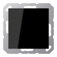 Розетка с заземлением и с крышкой Jung A Creation Черный (в сборе) 