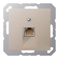Розетка компьютерная 1xRJ45 UTP 6 категории Jung A550 Шампань (в сборе) 