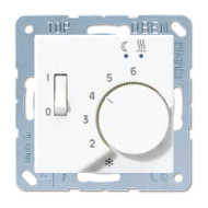 Терморегулятор для теплого пола с внешним датчиком Jung ECO Profi Standart Белый (в сборе) 