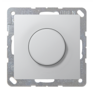 Светорегулятор поворотный 400 Вт Jung LSplus Алюминий (в сборе) 