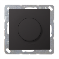 Светорегулятор поворотный 400 Вт Jung LSplus Dark (в сборе) 