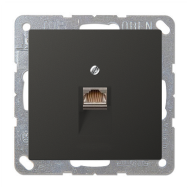 Розетка телефонная 1xRJ11 Jung LSplus Антрацит (в сборе) 