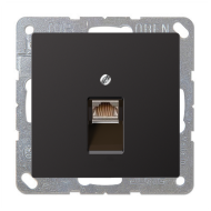 Розетка телефонная 1xRJ11 Jung LSplus Dark (в сборе) 