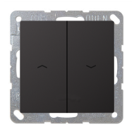 Выключатель для рольставней Jung FDdesign Dark (в сборе) 