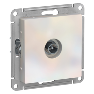 Розетка TV проходная Schneider Electric AtlasDesign Nature Жемчуг (в сборе) 