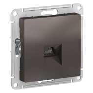 Розетка компьютерная 1xRJ45 UTP 5e категории Schneider Electric AtlasDesign Nature Мокко (в сборе) 