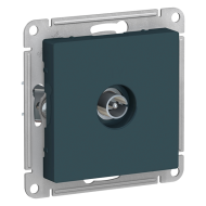 Розетка TV проходная Schneider Electric AtlasDesign Nature Изумруд (в сборе) 