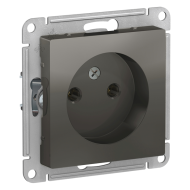 Розетка без заземления Schneider Electric AtlasDesign Nature Сталь (в сборе) 