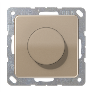 Светорегулятор поворотный 400 Вт Jung CD Золото-бронза (в сборе) 