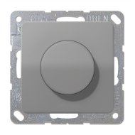 Светорегулятор поворотный 400 Вт Jung CD Серый (в сборе) 