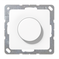 Светорегулятор поворотный 400 Вт Jung CD Белый (в сборе) 