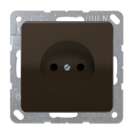 Розетка без заземления Jung CD Коричневый (в сборе) 