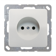 Розетка без заземления Jung CD Светло-серый (в сборе) 