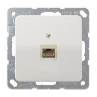 Розетка телефонная 1xRJ11 Jung CD Светло-серый (в сборе) 