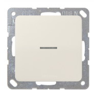 Выключатель одноклавишный с подсветкой Jung CD Слоновая кость (в сборе) 