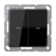 Выключатель для рольставней Jung CD Черный (в сборе) 