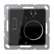 Терморегулятор для теплого пола с внешним датчиком Jung CD Черный (в сборе) 