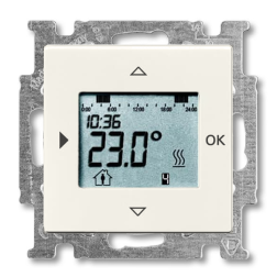 Терморегулятор электронный ABB Basic 55 Шале-Белый  (в сборе) 