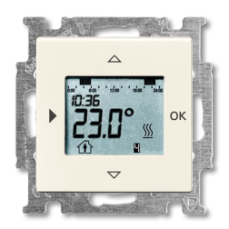 Терморегулятор электронный ABB Basic 55 Слоновая кость (в сборе) (бежевый) 