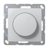 Светорегулятор поворотный 400 Вт Jung Eco Profi Алюминий (в сборе) 