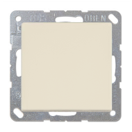 Выключатель одноклавишный Jung Eco Profi Deco Слоновая кость (в сборе) 