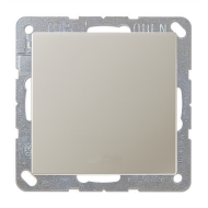 Выключатель IP44 Jung FDdesign Нержавеющая сталь (в сборе) 