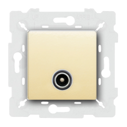 Розетка TV простая Fede New Belle Epoque Tapestry Бежевый (в сборе) 