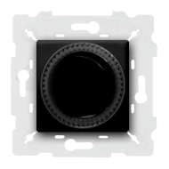 Светорегулятор поворотный 500 Вт Fede Smalto italiano Firenze Черный (в сборе) 