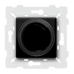 Светорегулятор поворотный 500 Вт Fede Crystal De Luxe Palace Черный (в сборе) 