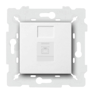 Розетка компьютерная 1xRJ45 UTP 5e категории Fede Barcelona Provence Белый (в сборе) 