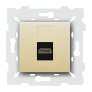Розетка HDMI Fede Emporio Бежевый (в сборе) 