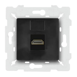 Розетка HDMI Fede Sevilla Provence Черный (в сборе) 