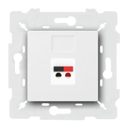 Розетка аккустическая Fede Toledo Белый (в сборе) 