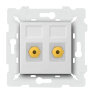 Розетка аудио / видео RCA Fede Barcelona Provence Белый (в сборе) 