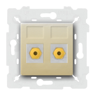 Розетка аудио / видео RCA Fede Barcelona Provence Бежевый (в сборе) 
