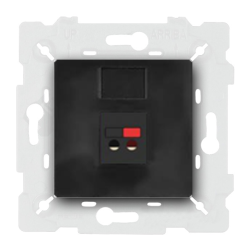 Розетка аккустическая Fede New Belle Epoque Metal Черный (в сборе) 