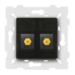 Розетка аудио / видео RCA Fede Firenze Toscana Черный (в сборе) 