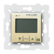 Терморегулятор для теплого пола с внешним датчиком Fede Siena Toscana Бежевый (в сборе) 