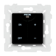 Светорегулятор кнопочный 600 Вт Fede Barcelona Provence Черный (в сборе) 