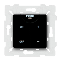 Светорегулятор кнопочный 600 Вт Fede Sanremo Черный (в сборе) 