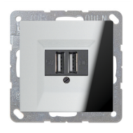 Розетка USB для зарядки устройств Jung LSplus Хром (в сборе) 