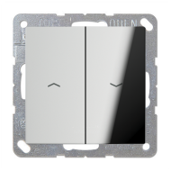 Выключатель для рольставней Jung FDdesign Хром (в сборе) 