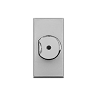 Светорегулятор поворотный 500 Вт на 1 модуль Bticino Axolute квадрат Алюминий (в сборе) 